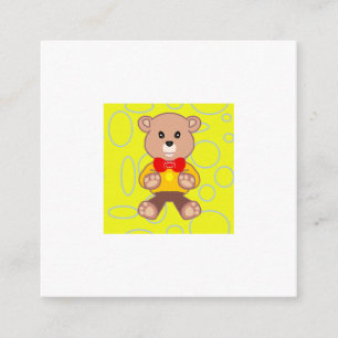 Tarjeta De Recepción Feliz cumpleaños Teddy Bear Enclosure Card