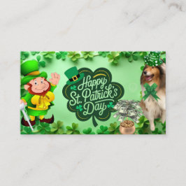 Tarjeta De Recepción Feliz día de San Patricio con nuestra Helena