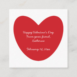 Tarjeta De Recepción Feliz Día de San Valentín, personalizado de clase 