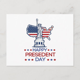 Tarjeta De Recepción Feliz día del presidente 2026 Clásico