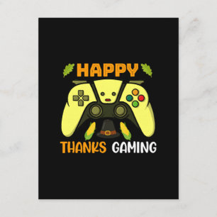 Tarjeta De Recepción Feliz Gracias Juegos Divertido