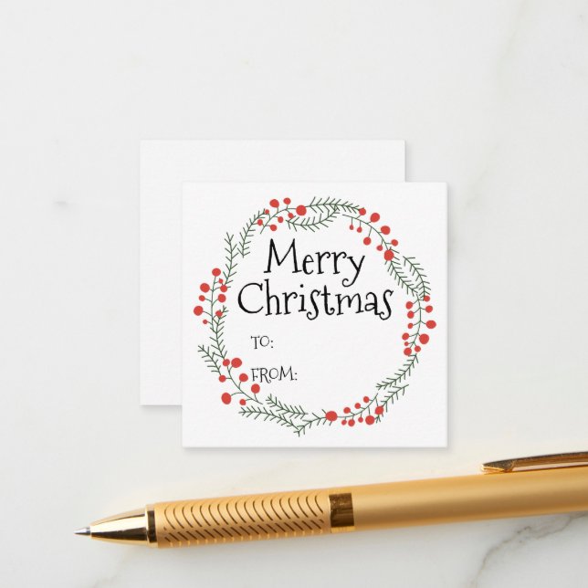 Tarjeta De Recepción Feliz Navidad a partir de rústico marco de guerra  (Anverso/Reverso In Situ)