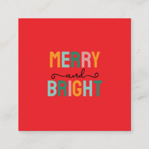 Tarjeta De Recepción Feliz Navidad Clásico Único Minimalista Sencillo