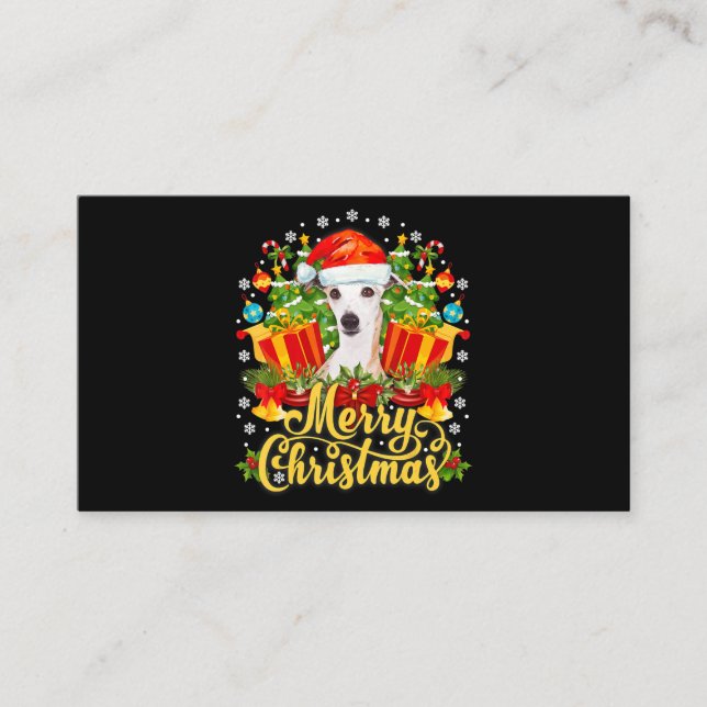 Tarjeta De Recepción Feliz Navidad, mi mamá y papá navidad (Anverso)