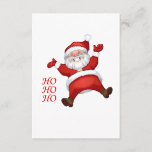 Tarjeta De Recepción Feliz Santa, HO-HO-HO