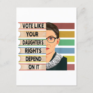 Tarjeta De Recepción Feminista Ruth Bader Ginsburg RBG Chica De Cita Co