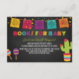 Tarjeta De Recepción Fiesta Baby Shower Book Insert