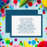 Tarjeta De Recepción Fiesta blanca de la Marina de Guerra 5 Dólares<br><div class="desc">Acercamiento de la invitación a la fiesta de cumpleaños de un niño blanco y azul de la marina. Un cumpleaños de Fiver es una nueva tendencia en fiestas de cumpleaños para niños. Los fiestas de Fiver pueden enseñarle a los niños el valor del dinero mientras permiten a los invitados de...</div>