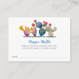 Tarjeta De Recepción Fiesta Boy Baby Shower Diaper Raffle Ticket