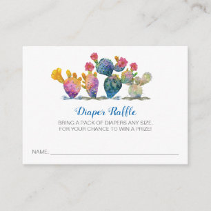 Tarjeta De Recepción Fiesta Boy Baby Shower Diaper Raffle Ticket