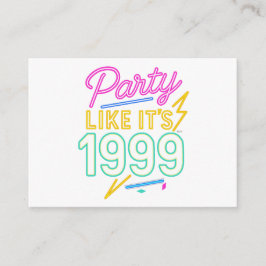 Tarjeta De Recepción Fiesta Como Si Fuera 1999®™ – Voltaje Neon