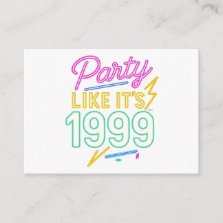 Tarjeta De Recepción Fiesta Como Si Fuera 1999®™ – Voltaje Neon