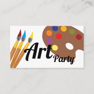 Tarjeta De Recepción Fiesta de arte, boleto de fiesta de cumpleaños inf
