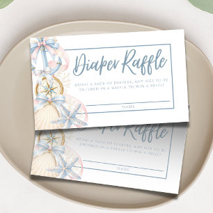Tarjeta De Recepción Fiesta de Baby Shower de Diapers con Tema Preppy C