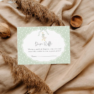 Tarjeta De Recepción Fiesta de Bebé Coquette Silvestre Verde Sabio
