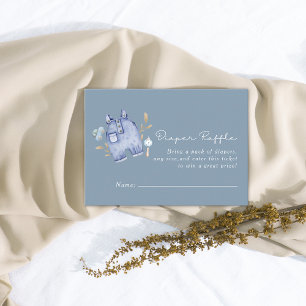 Tarjeta De Recepción Fiesta de Bebé de Rayas de Mezclilla Azul Moderna