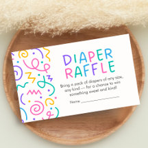 Fiesta de Bebé Humano Pequeño Sorteo de Pañales pa