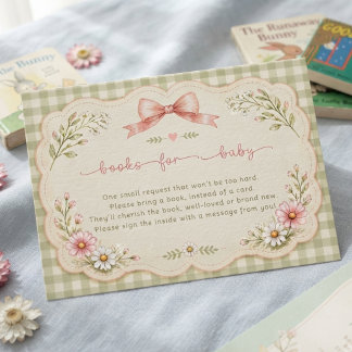 Tarjeta De Recepción Fiesta de Bebé Rosa Coquette Pato Tonto Vintage