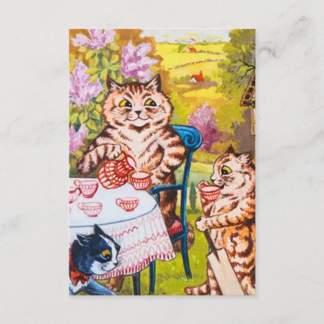 Tarjeta De Recepción Fiesta de Cat Garden (Anverso)
