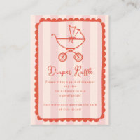 Fiesta de Cochecito de Bebé Rosa con Diaper Raffle