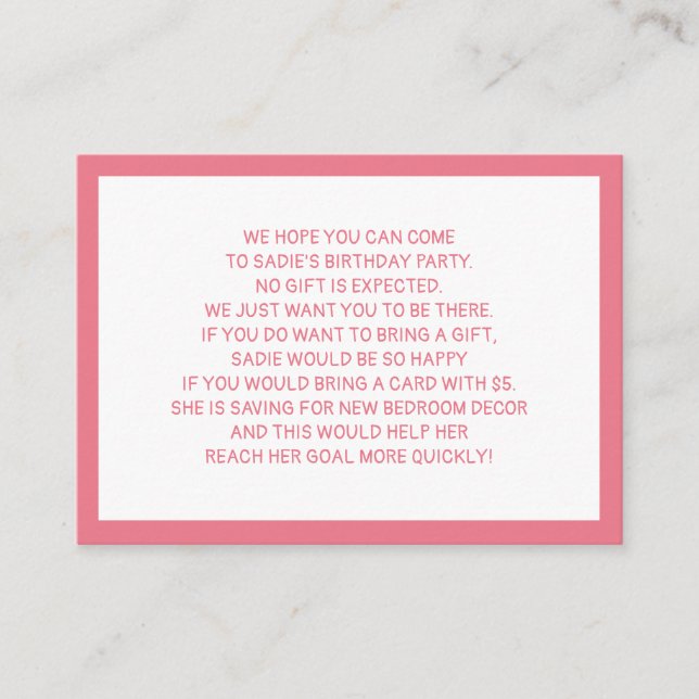 Tarjeta De Recepción Fiesta de cumpleaños de un niño de 5 dólares, con  (Anverso)