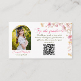 Tarjeta De Recepción Fiesta de graduación de flores silvestres boho ros