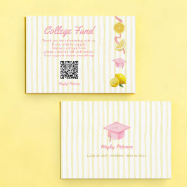 Tarjeta De Recepción Fiesta de Graduación de Recién Graduado Fondo Univ