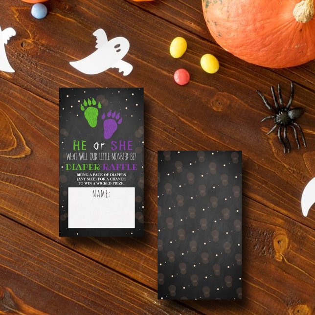 Tarjeta De Recepción Fiesta de revelación de género en Halloween, peque (Subido por el creador)