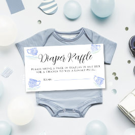 Tarjeta De Recepción Fiesta de té China encaja Baby Shower Diaper Raffl