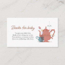 Tarjeta De Recepción Fiesta de té de Baby Shower Cute Minimalista Boho 