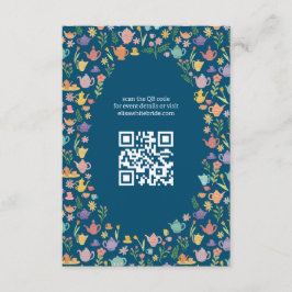 Tarjeta De Recepción Fiesta de té Ducha de novia Cuidada PERSONALIZADO 