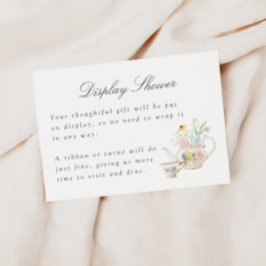 Tarjeta De Recepción Fiesta de té floral colorida de boda