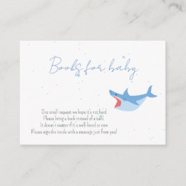 Tarjeta De Recepción Fiesta De Tiburón Libros De Baby Shower De Verano 