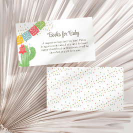 Tarjeta De Recepción Fiesta Mexicana Cactus Confetti Libros para Bebé