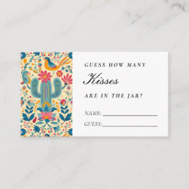 Tarjeta De Recepción Fiesta mexicana cuántos besos tiene ducha de novia