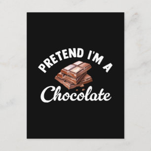 Tarjeta De Recepción Finge que soy una barra de chocolate