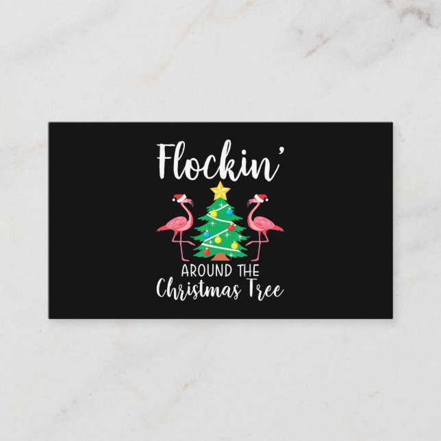 Tarjeta De Recepción Flamencos | Desplazarse alrededor del Flamingo de  (Anverso)