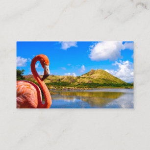 Tarjeta De Recepción Flamingo caribeño en St Kitts