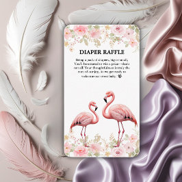 Tarjeta De Recepción Flamingo Flamingo Elegante Floral Rosa