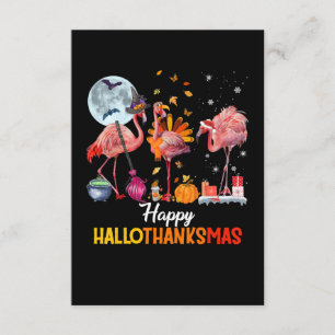 Tarjeta De Recepción Flamingo Navidades de Flamingo Thankings Halloween