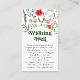 Tarjeta De Recepción Flor de agua dulce blanco deseando bien