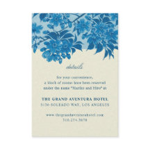 Flor de cerezo azul antiguo japonés