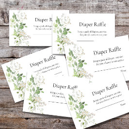 Tarjeta De Recepción Flor de margarita salvaje bebé Ducha rifa de pañal