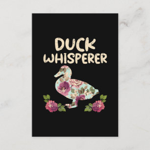 Tarjeta De Recepción Flor de susurro de pato Funny Farming Farm Animal