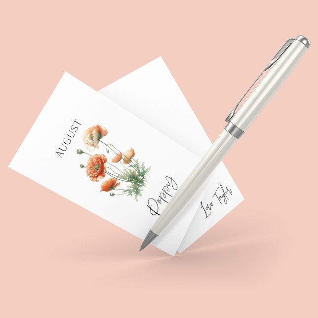 Tarjeta De Recepción Flor del mes de nacimiento de agosto (Subido por el creador)