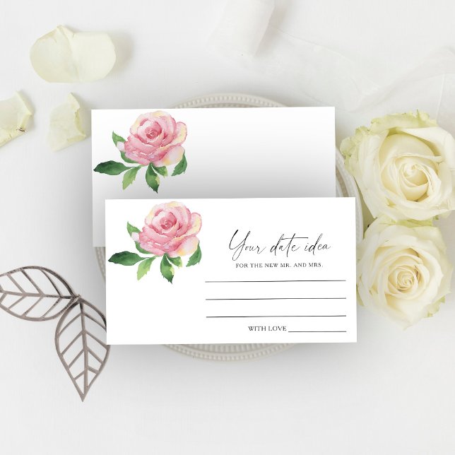 Tarjeta De Recepción Flor Rosa - Ideas nocturnas de fecha \ Frasco de f (Subido por el creador)