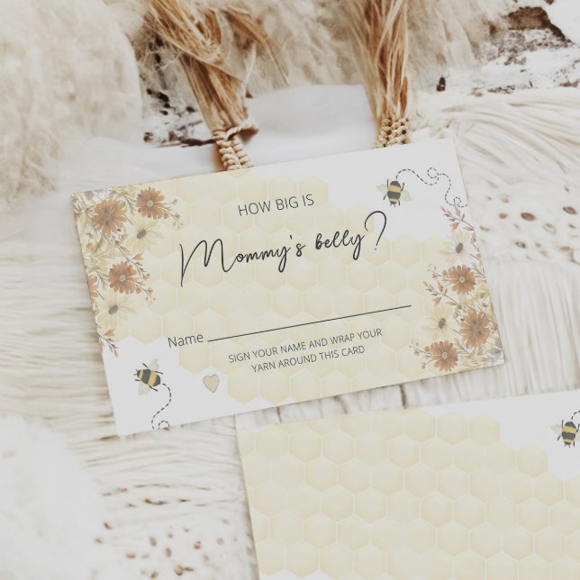 Tarjeta De Recepción Flor salvaje de miel de abeja Boho ¿Qué tan grande (Subido por el creador)