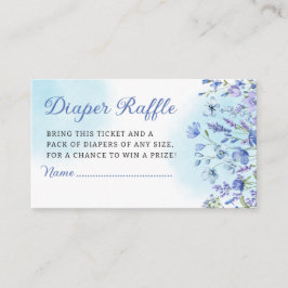 Tarjeta De Recepción Flor silvestre Boho Diaper Raffle Baby Showe