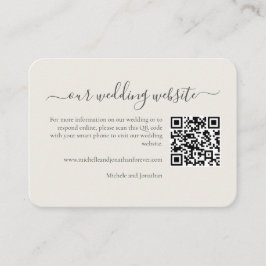 Tarjeta De Recepción Flor silvestre de boda RSVP Detalles Código QR