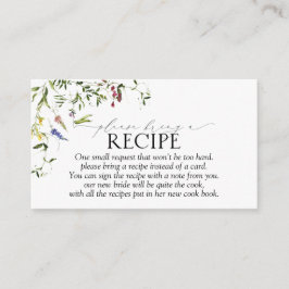 Tarjeta De Recepción Flor silvestre de verano, por favor, traiga una re